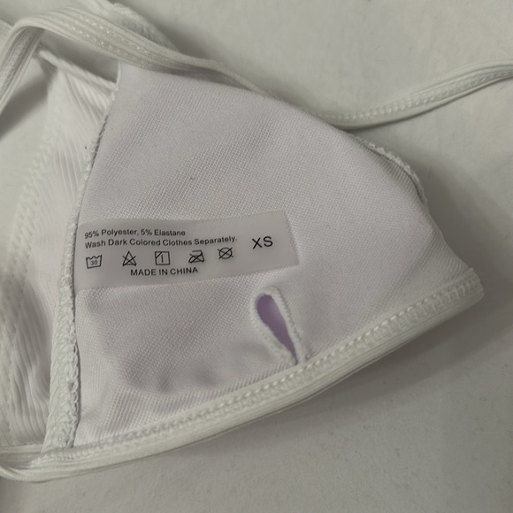 WHITE SHEIN BIKINI SET - Picture 3 of 3